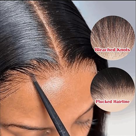 250% Density Double Drown Straight 13x4 HD Lace Front Wigs 100 Unprocessed Vigin Human Hair Pre Plucked With Baby Hair Bleached Knots