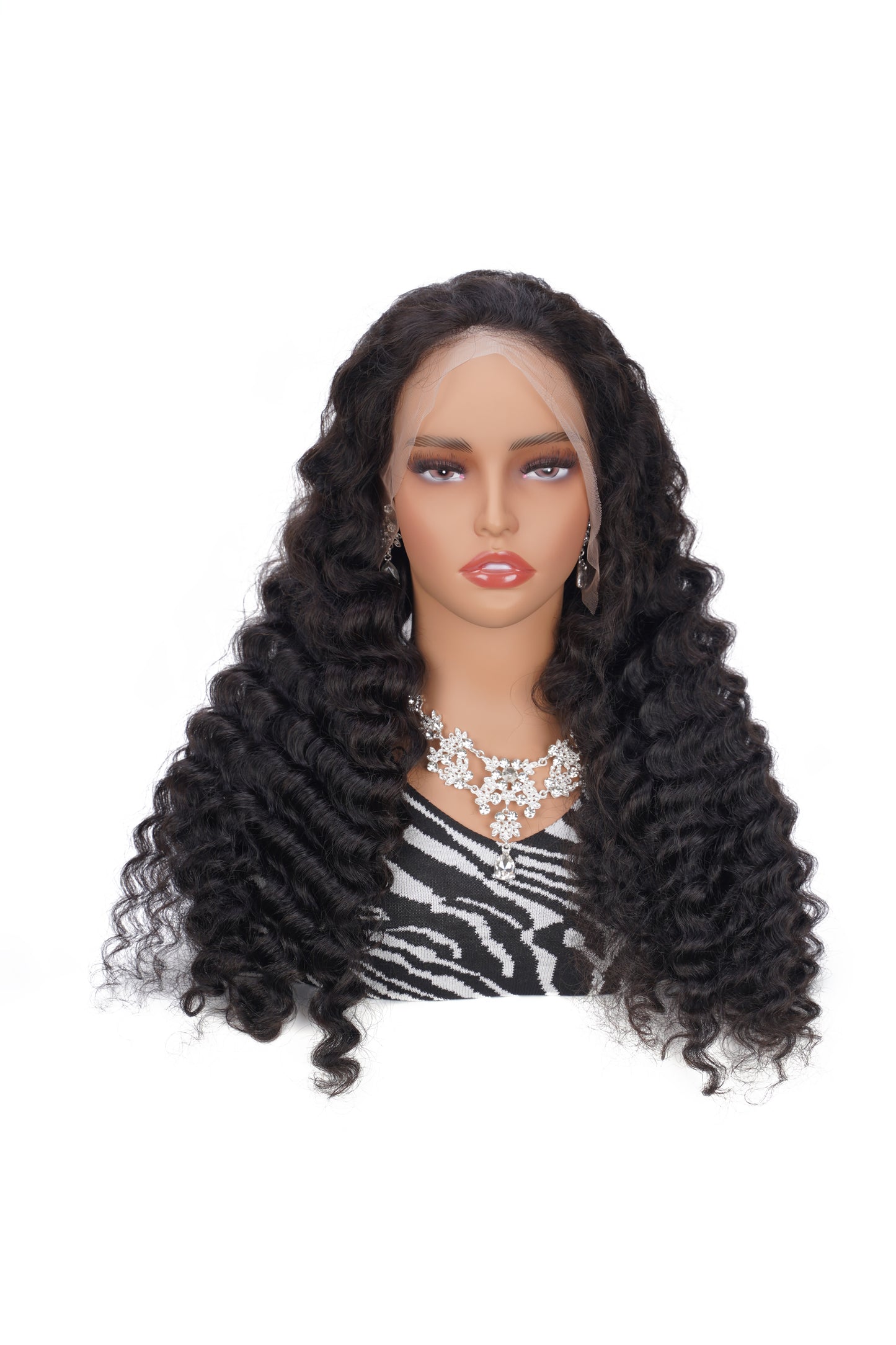 13x4 Ready to Go Deep Wave lace Frontal Wig | Nature Max Deep Wave Ear-to-ear Glueless HD Lace Long Wig