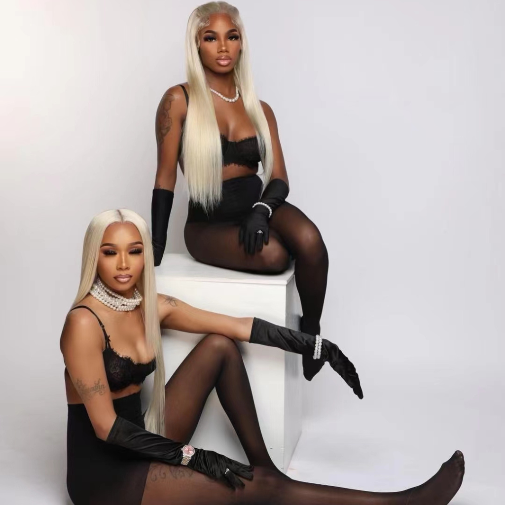 13x6 HD Transparent Lace Front Wig Human Hair Straight Blonde Lace Front Wigs Human Hair Pre Plucked 180% Density
