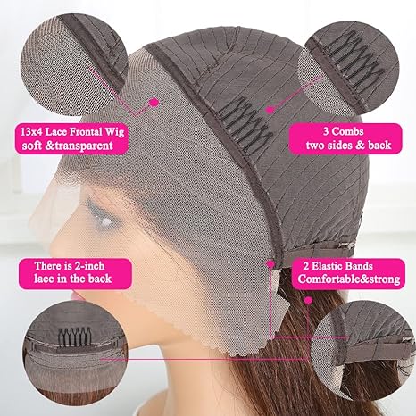 Chocolate Brown Lace Front Wig Human Hair for Women Body Wave 13x4 Auburn Brown Lace Front Wigs Human Hair 4# Colored Glueless Wigs Human Hair