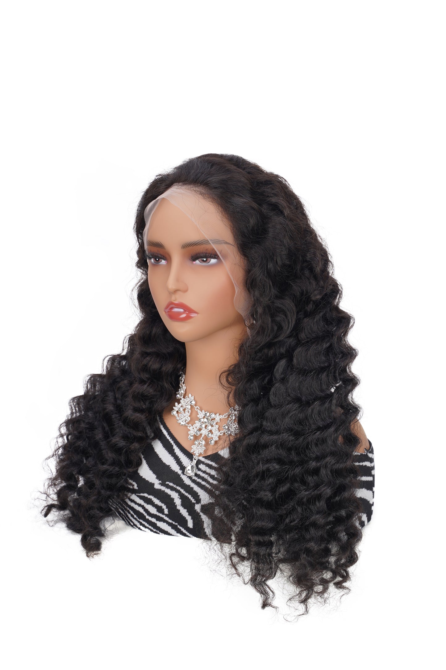 13x4 Ready to Go Deep Wave lace Frontal Wig | Nature Max Deep Wave Ear-to-ear Glueless HD Lace Long Wig